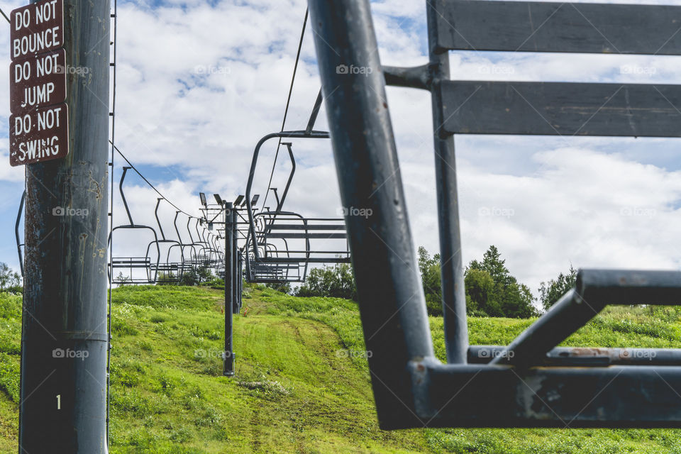 Ski lift adrift
