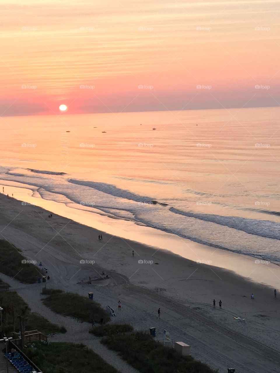 Sunrise over the ocean