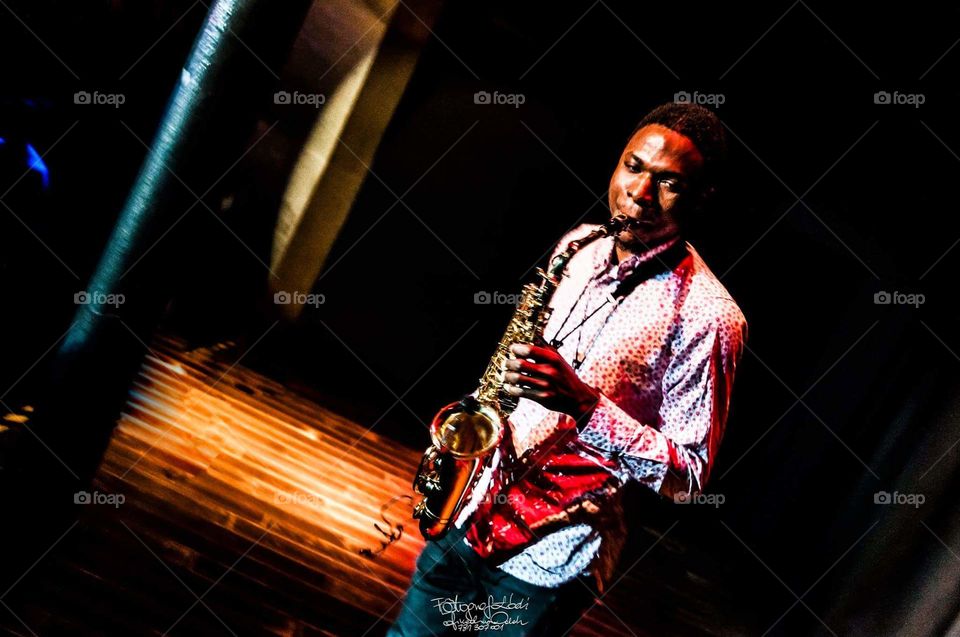 Playing Sax