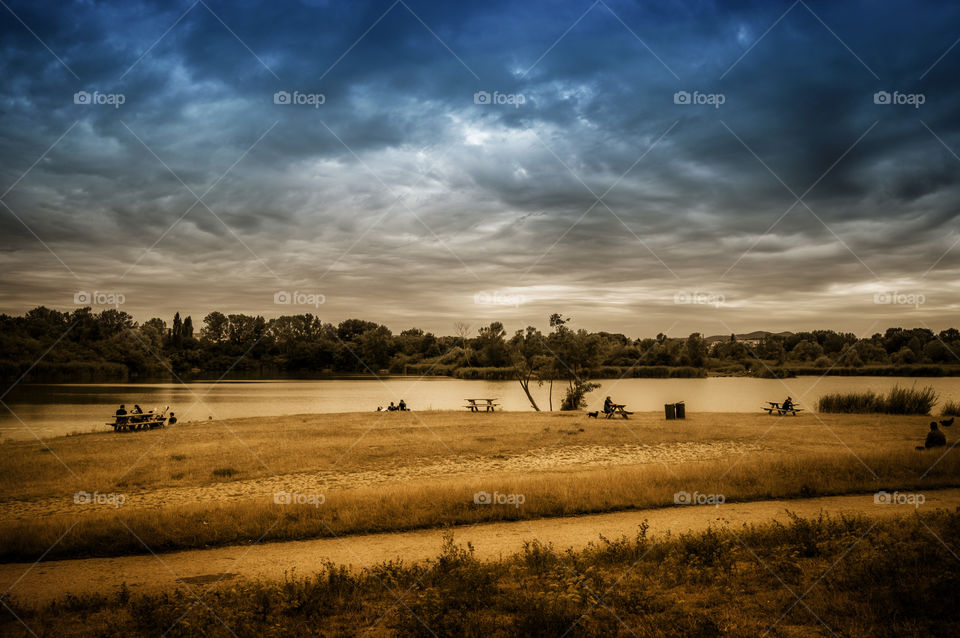 Golden Hour on Lake. lake relax