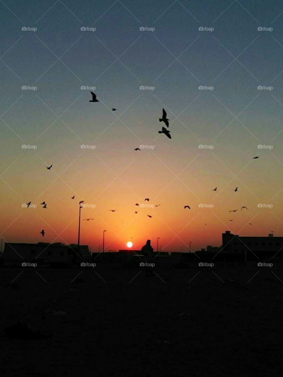 beautyfull sunset .. I take this image from Dubai alqse4.. own my mobile