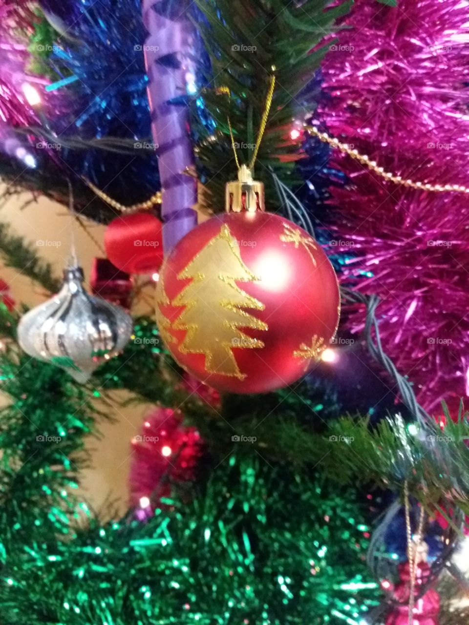 New Year and Christmas tree decoration. Increases joy of the people.
