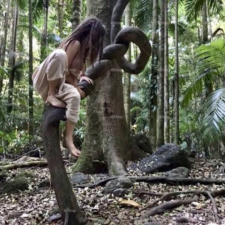 My niece being a monkey 