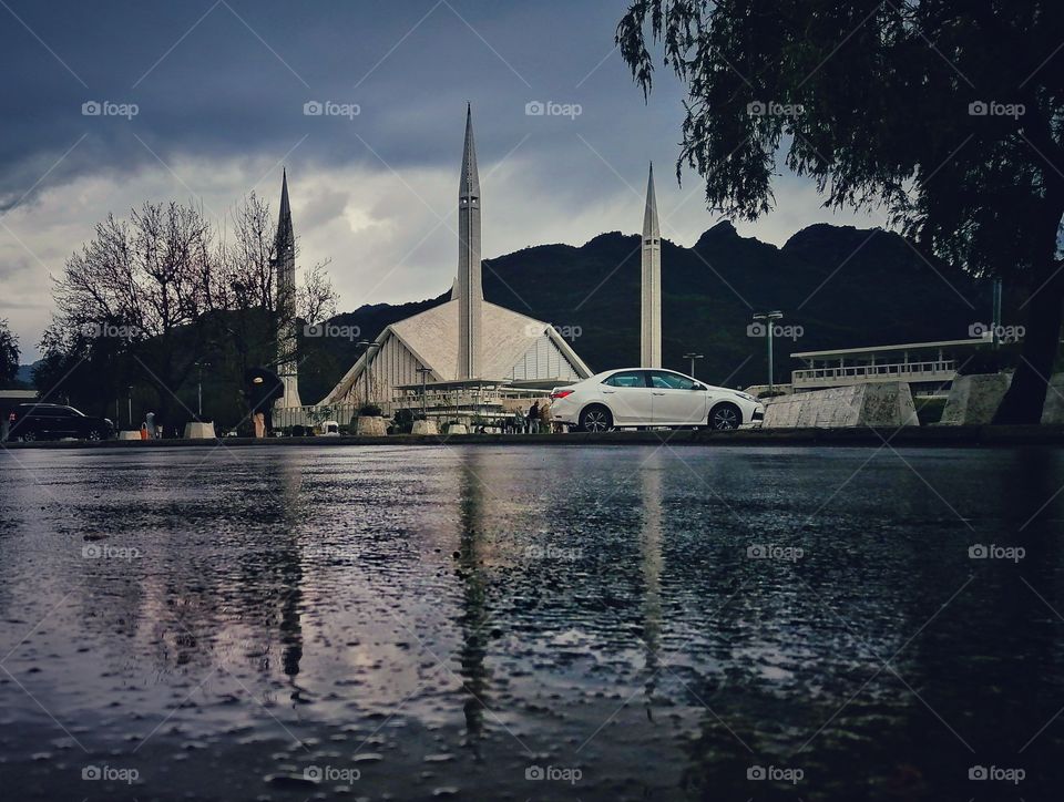 Faisal Mosque, Islamabad, Pakistan.