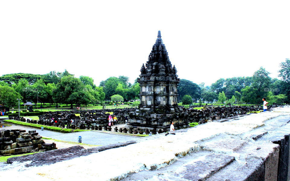 Traveling in Prambanan Temple