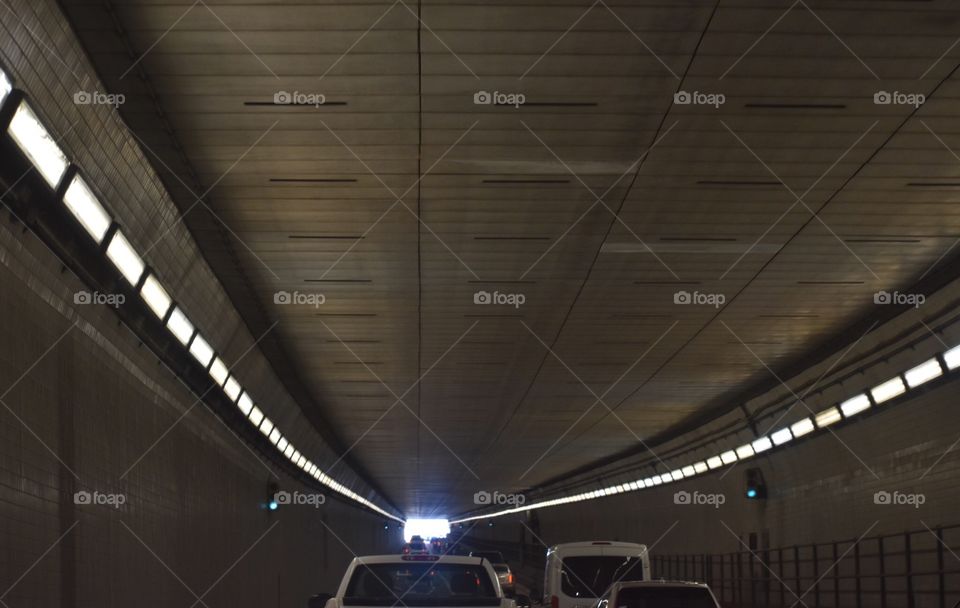 Light at the end of the Hampton Roads Bridge Tunnel