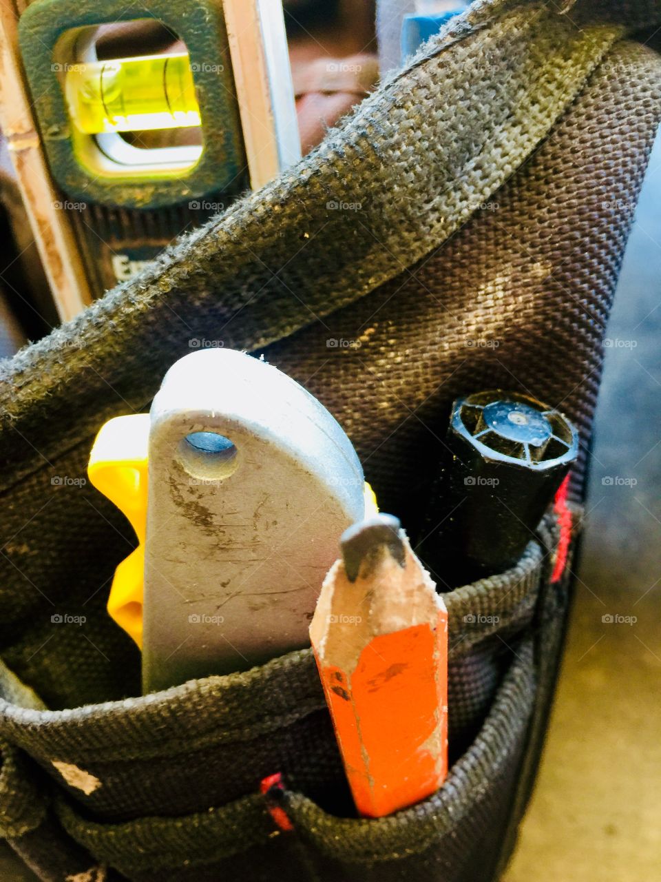 Construction Tools in Toolbelt