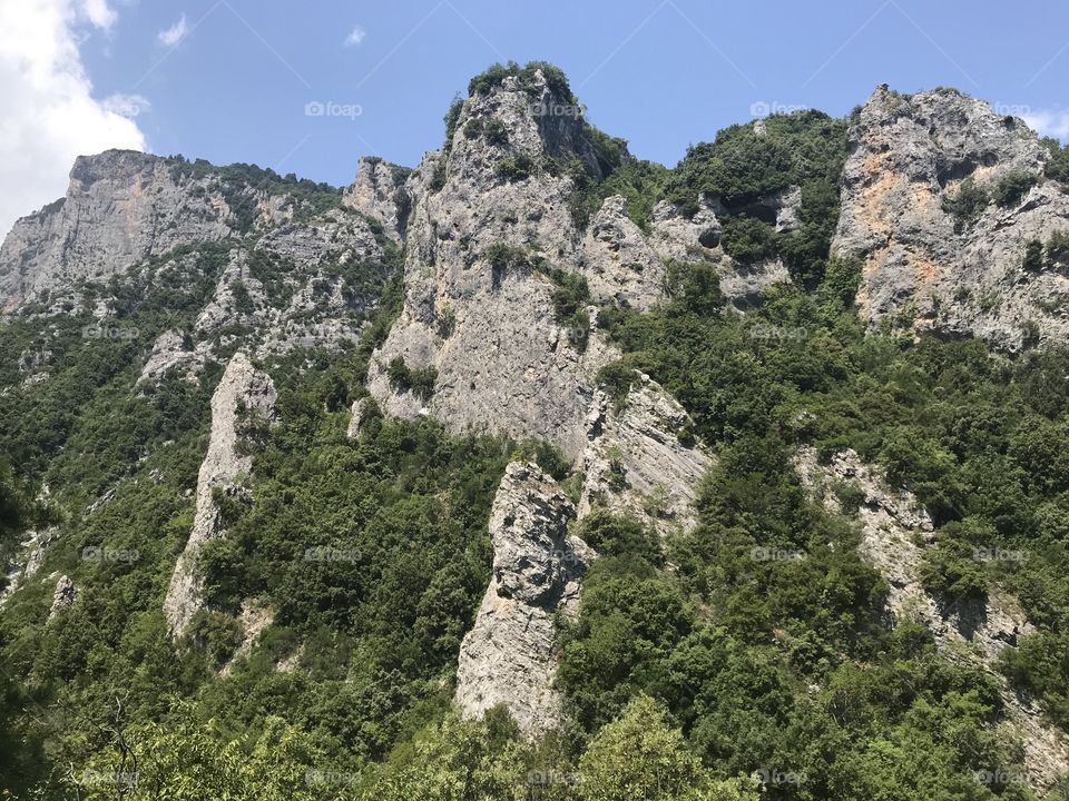 Nice mountain in the Greece