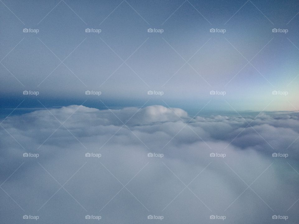 Clouds from the airplane 