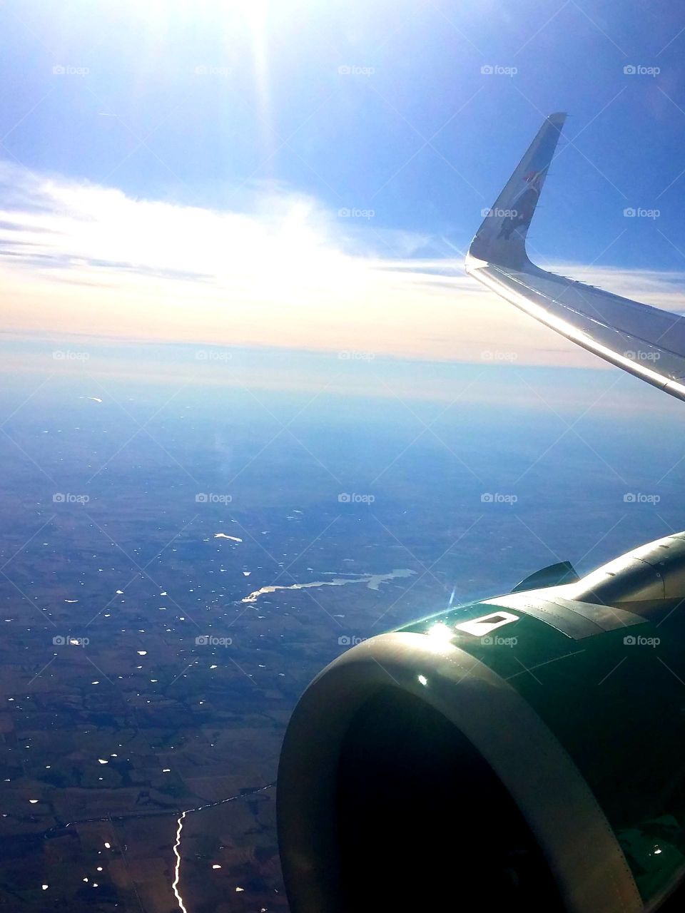 Flying over Iowa