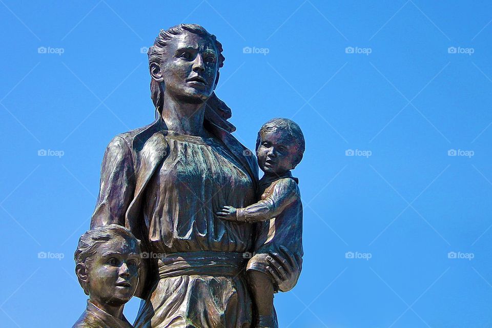 Fishermens wives memorial in Gloucester, Massachusetts 