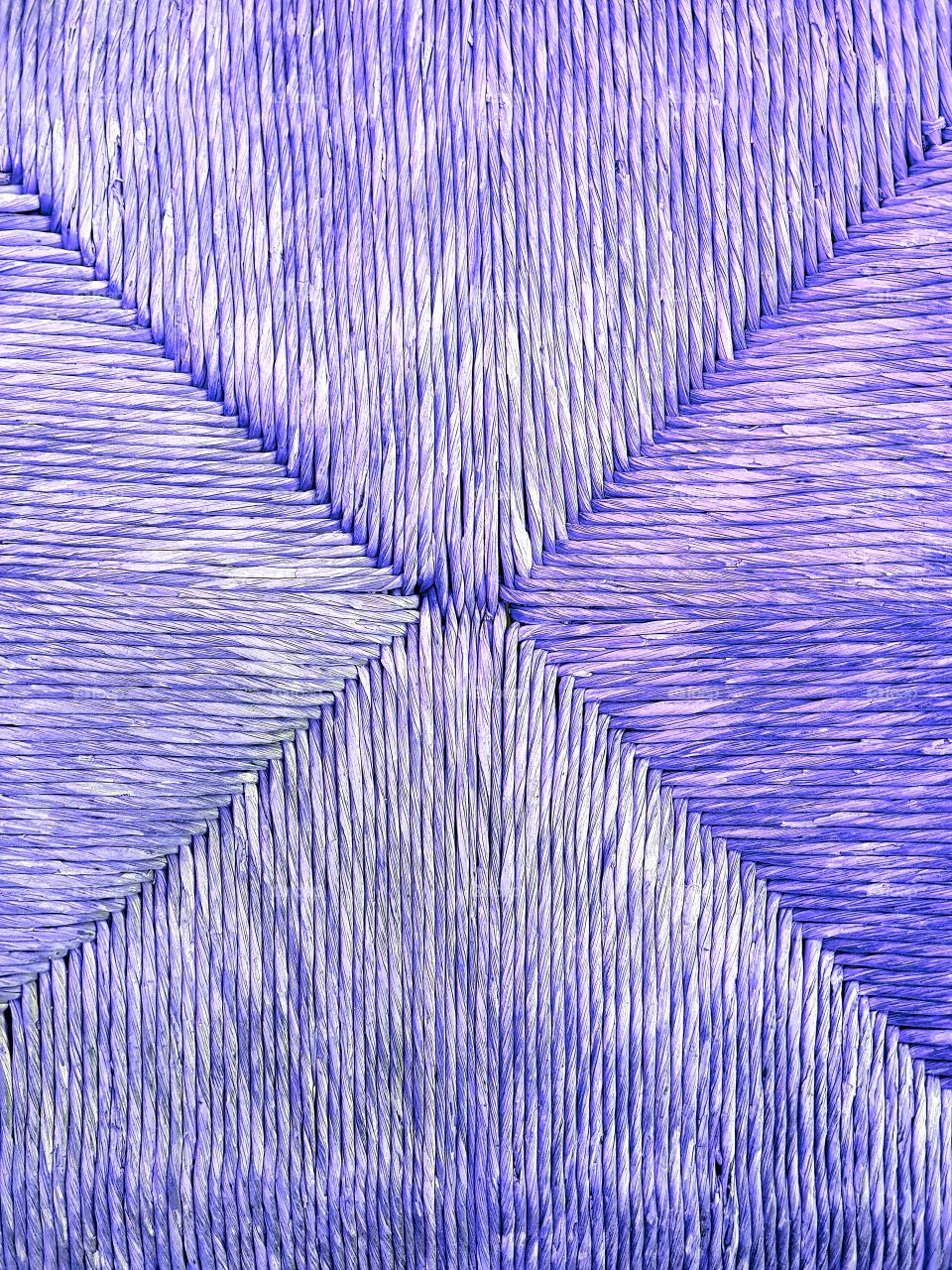 Seagrass woven seat purple