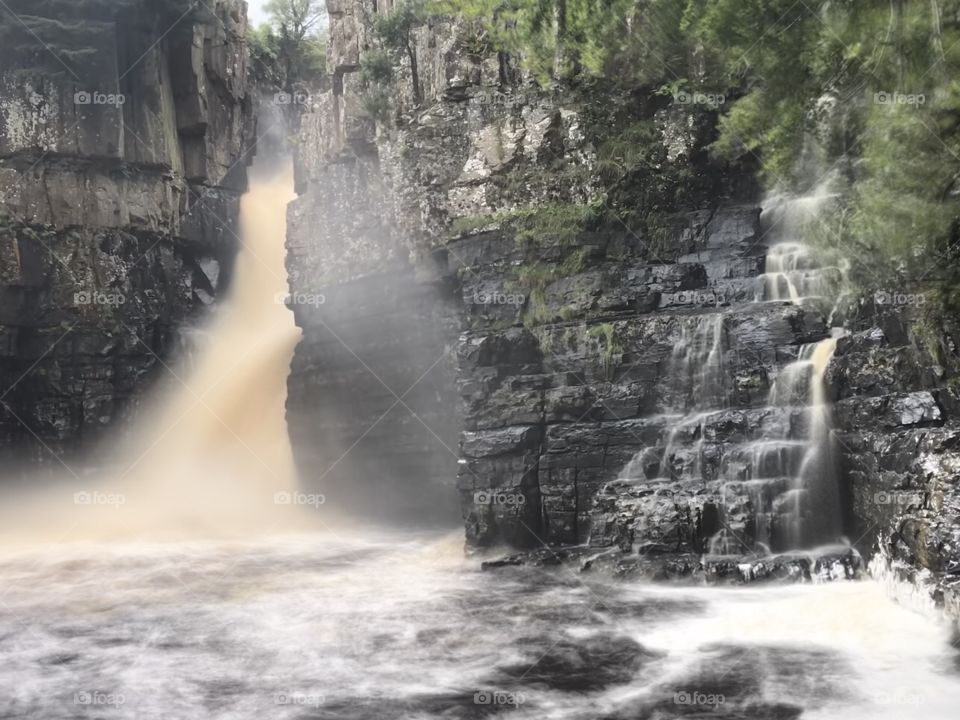 High force waterfall long exposure