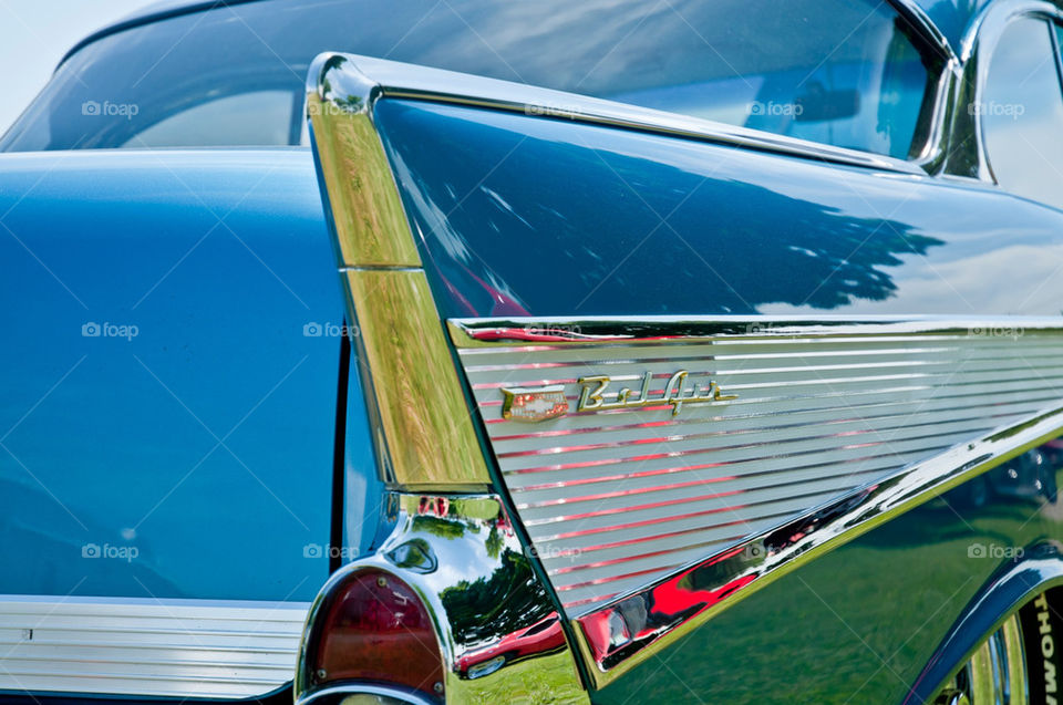 car blue vintage classic by cdnrebel1