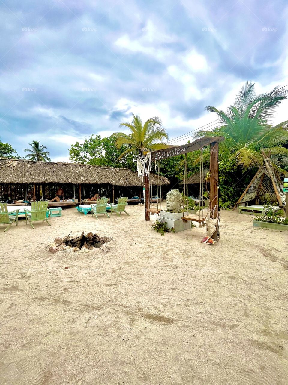 A summer vacations in a wonderful beach