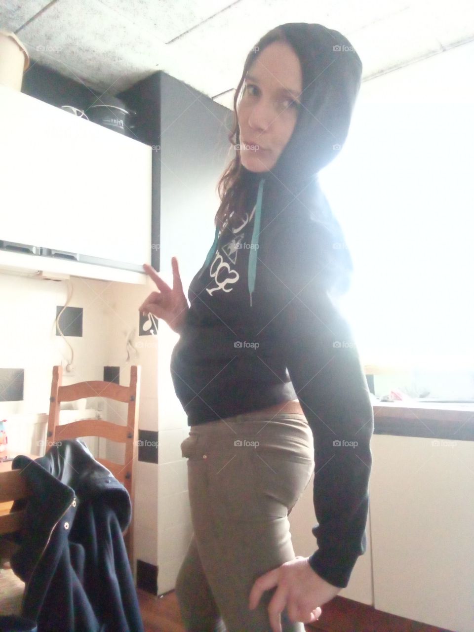 Cya later Picture of woman peace