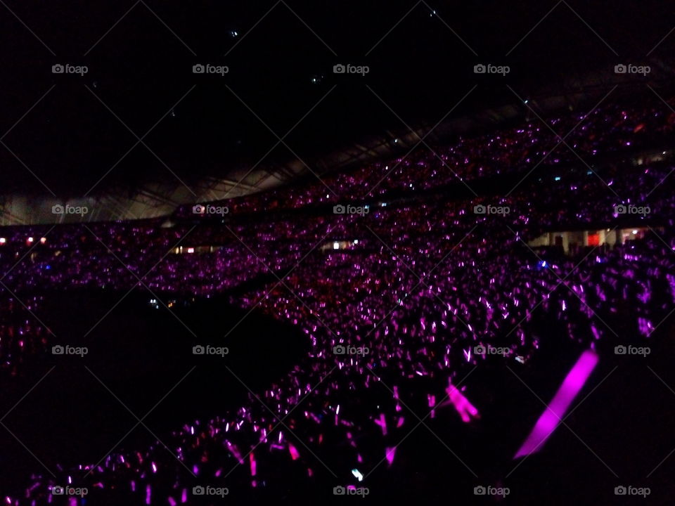Purple crowd