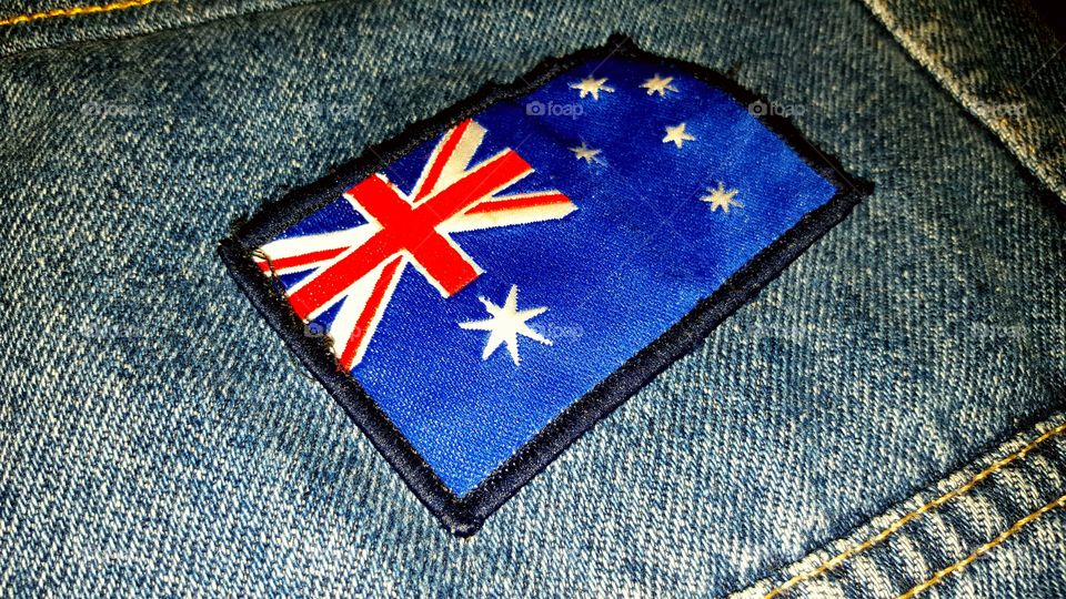 Australian flag patchwork