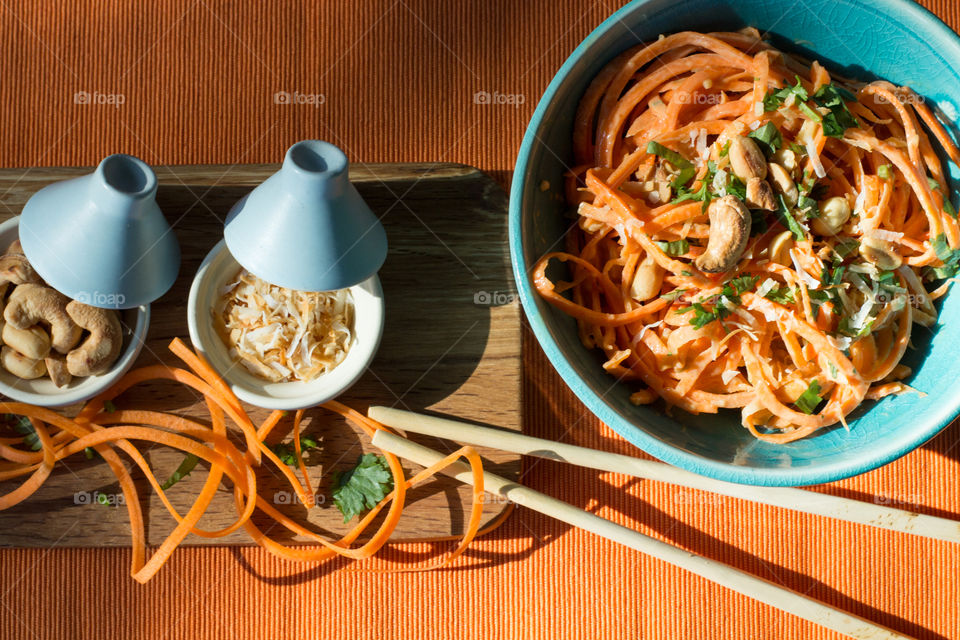 Summer peanut noodle salad 