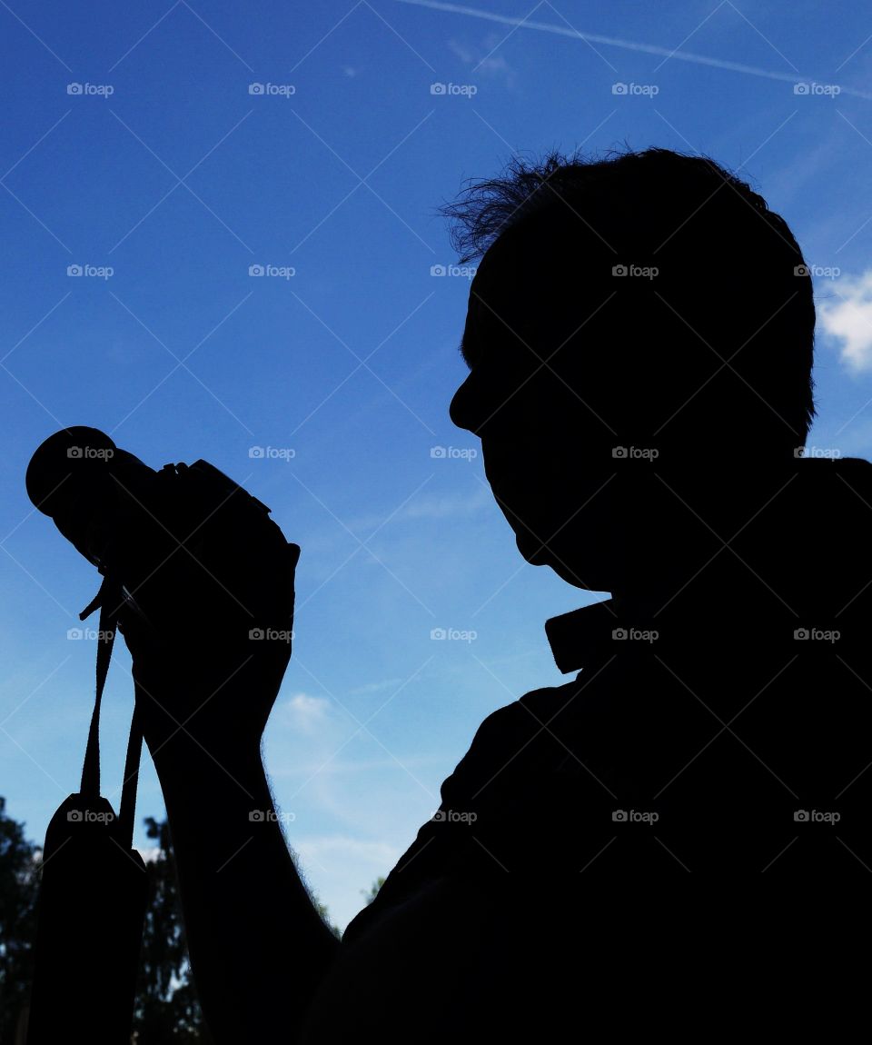 Photographer silhouette 