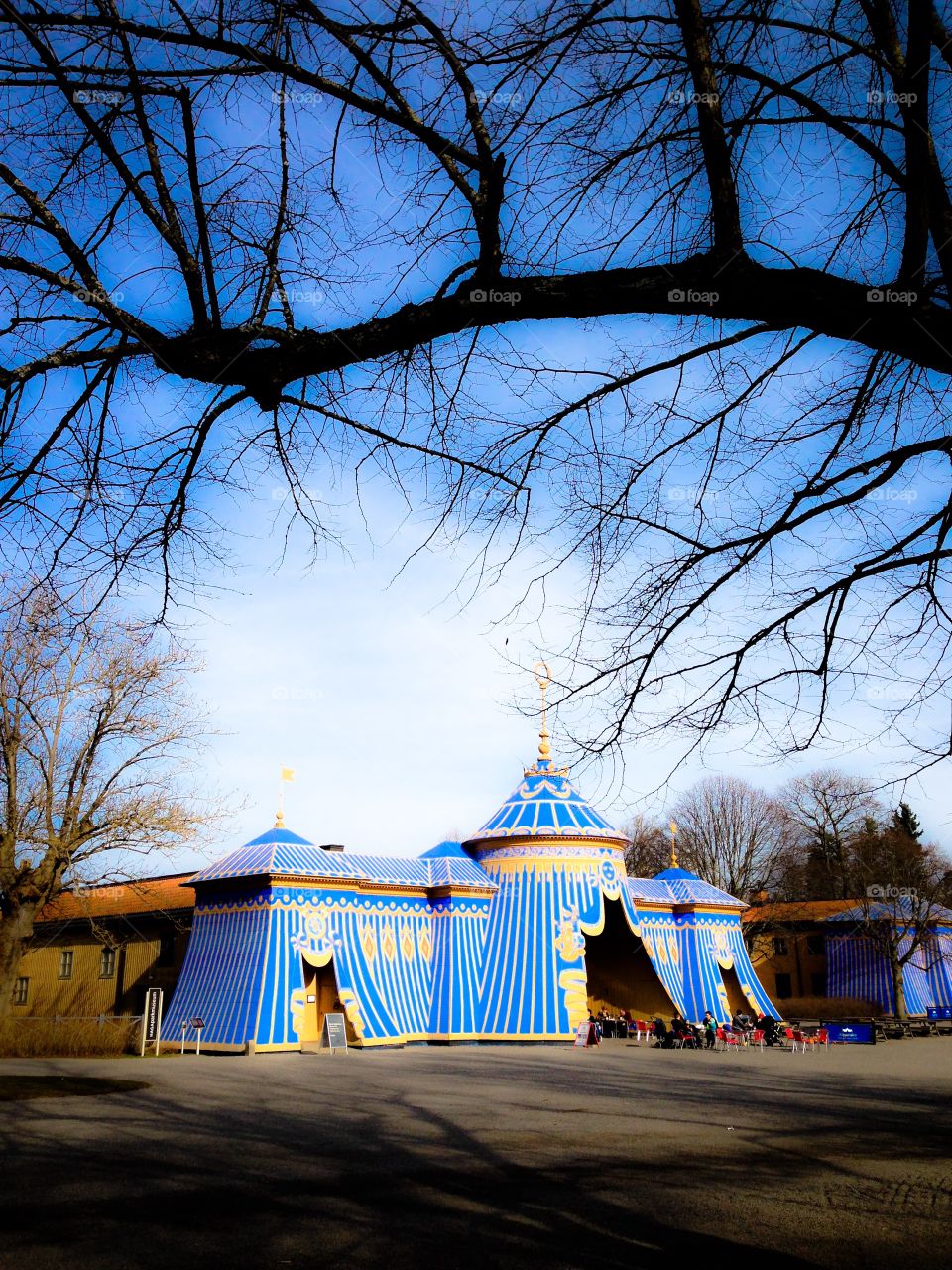 the copper tents in hagaparken