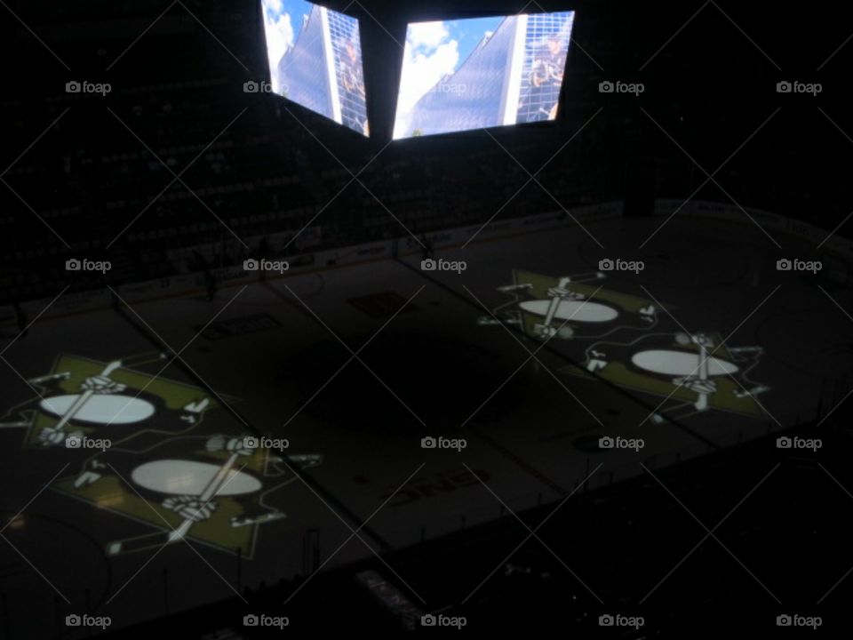 Pittsburgh Penguins rink before game