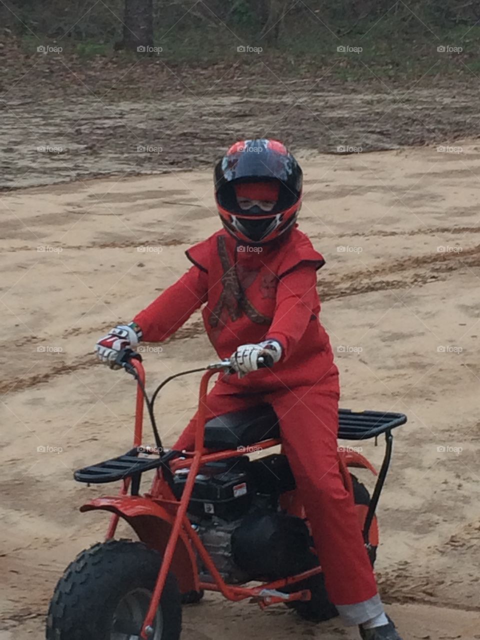 Boy bike riding 