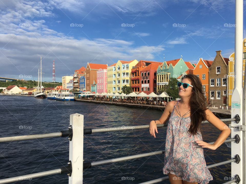 The joy of travel On the bridge leading into downtown curaçao, the Dutch island has so much European personality 