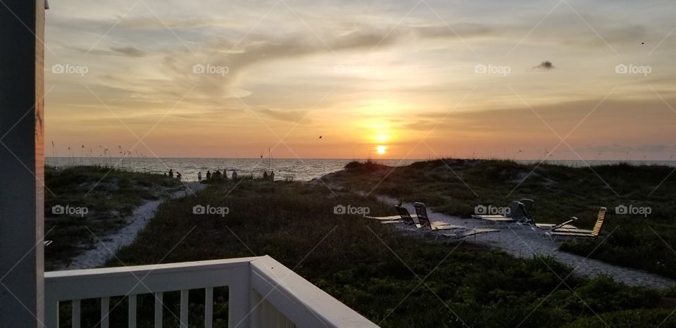 sunset in Florida on Indian Rocks Beach 2018