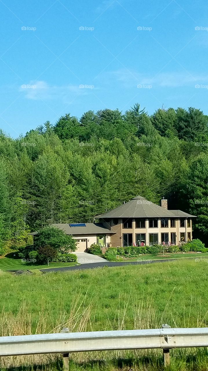 house up on I-26 north of Asheville North Carolina