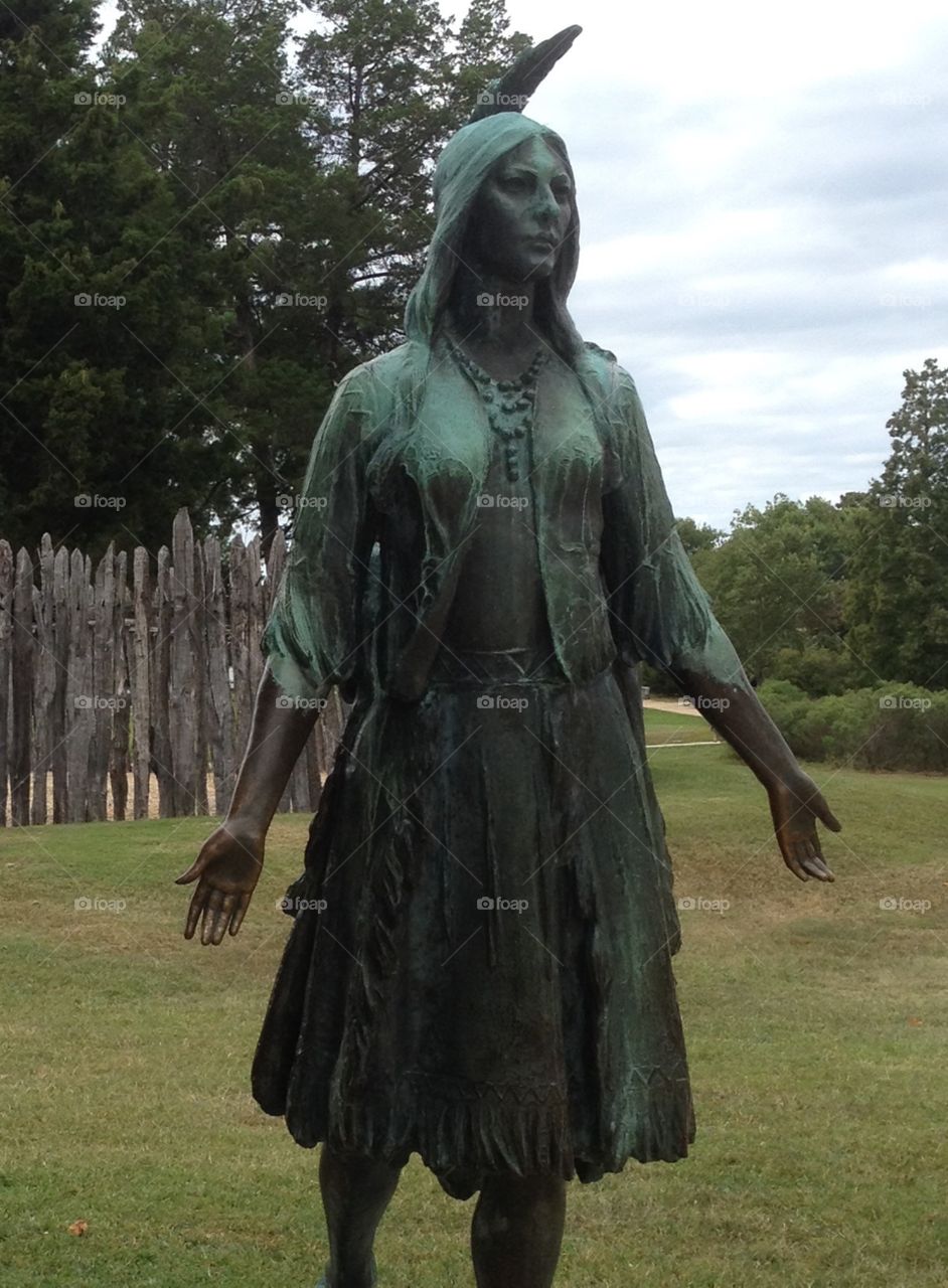 Pocahontas Statue - Jamestown, VA