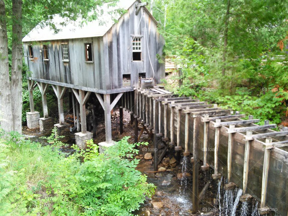 Mill Creek. Antique saw mill in northern Michigan 