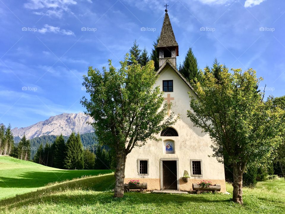 church of San Giovanni Battista in the municipality of Mezzano, Valle di Primiero, eastern Trentino