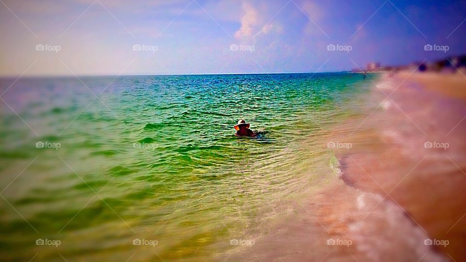 Beautiful moments in the beach