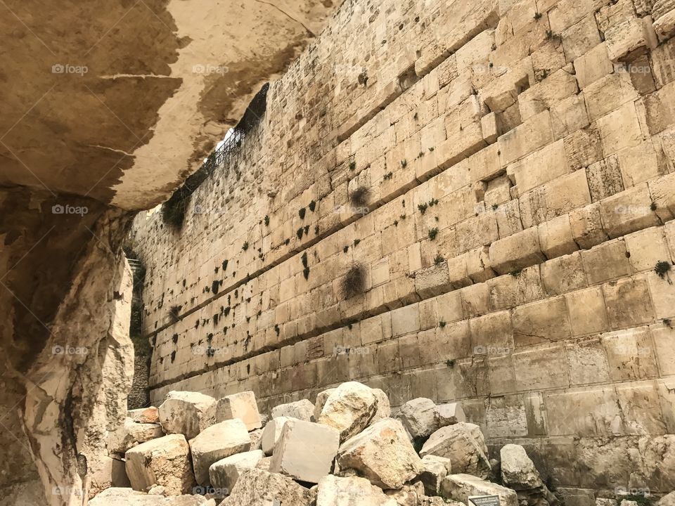 Buildings and Landmarks - Ancient Ruins in - Jerusalem, Israel 