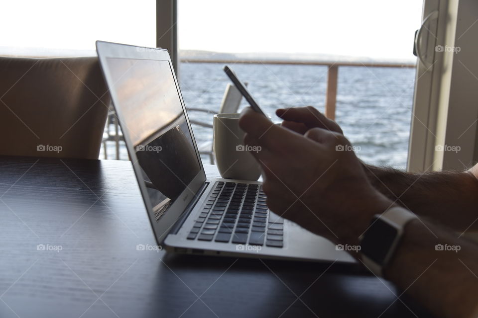 Working from the beach house 