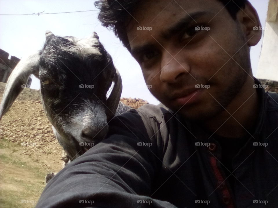 Selfie with goat