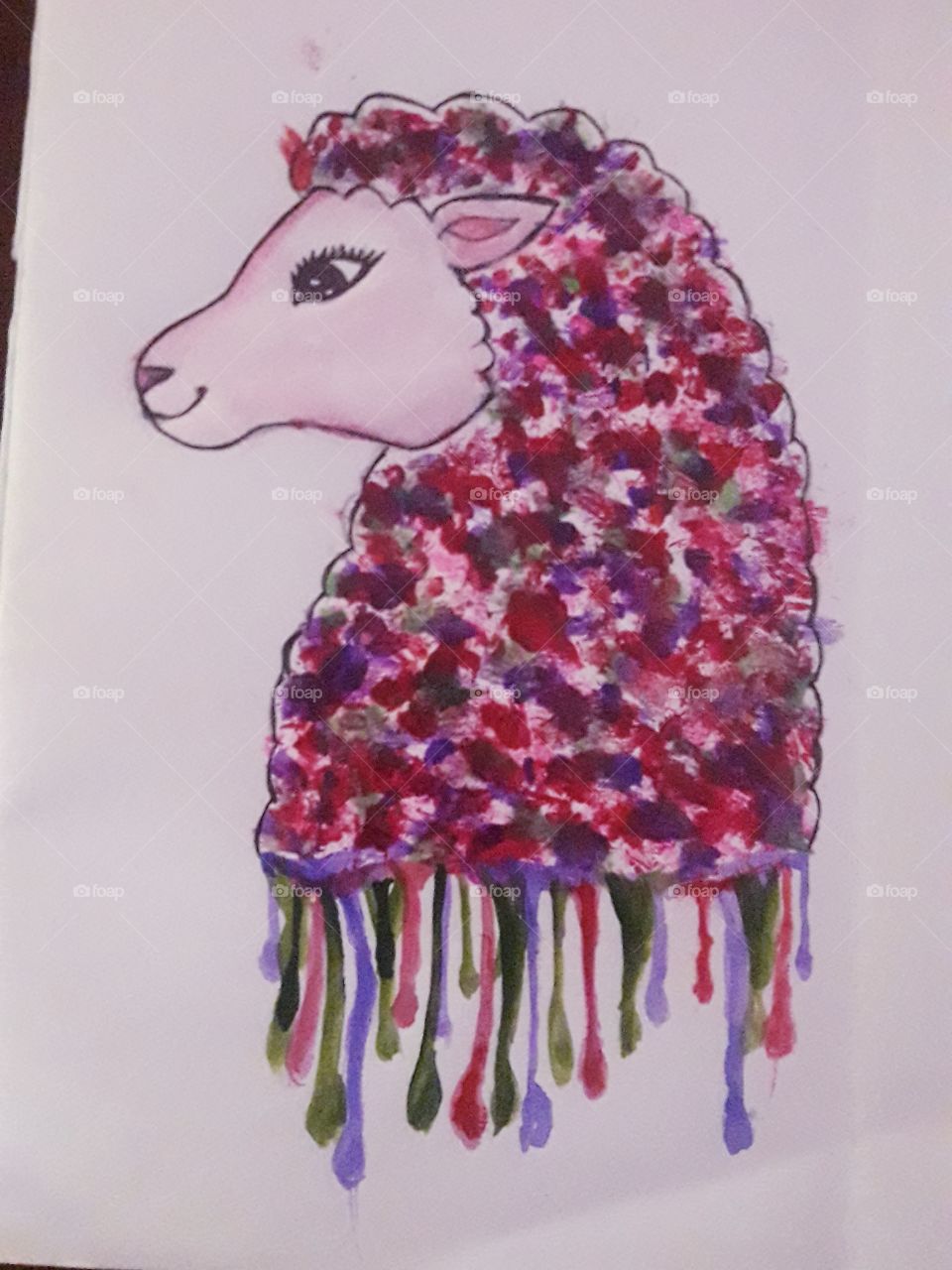 creative drawings of a sheep made by annapurna