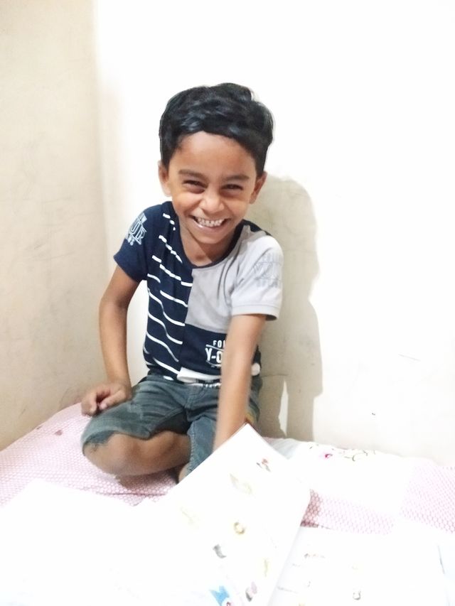 Lovely boy smile