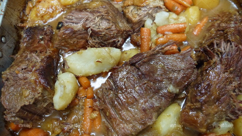 We have the meat. I like to cook pot roast so here it is .