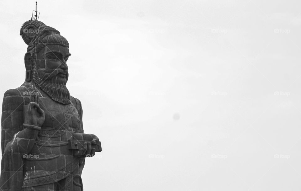 World's famous statue of Saint thiruvalluvar in kanyakumari..  Beauty of architect