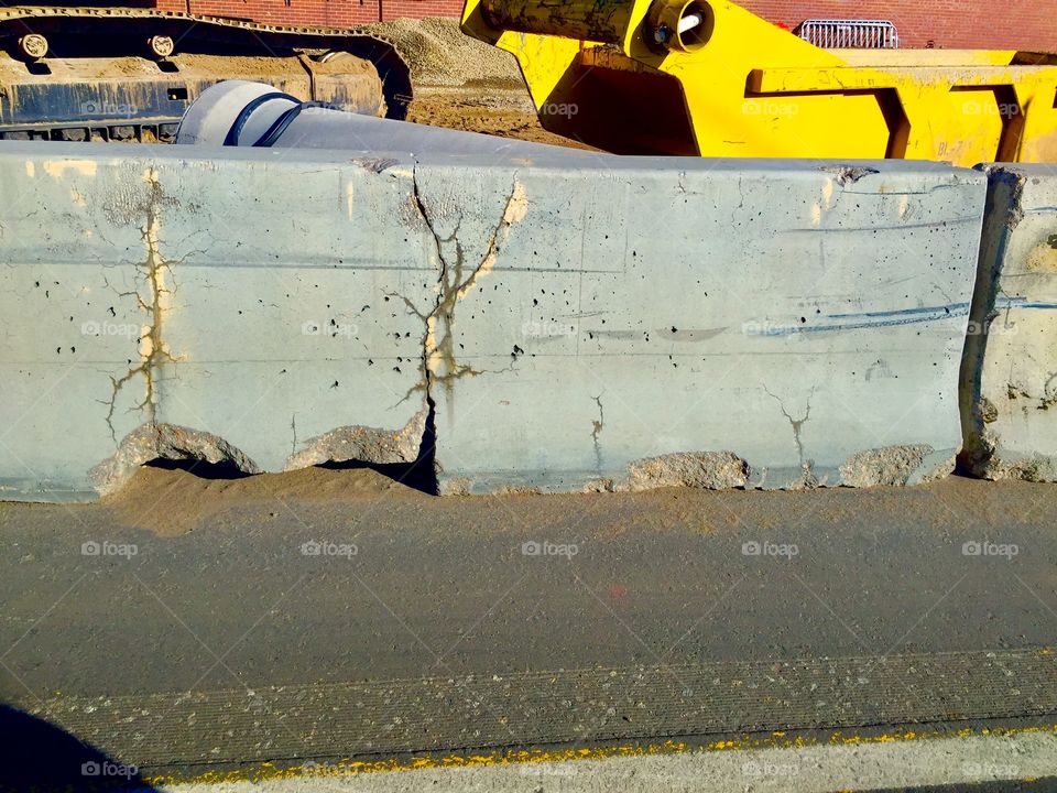 Cracked concrete 