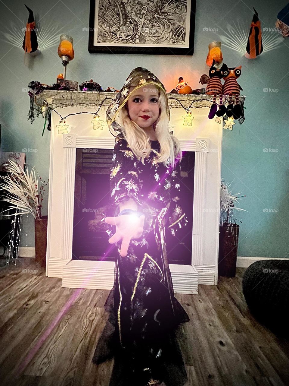 My little sorceress on Halloween 