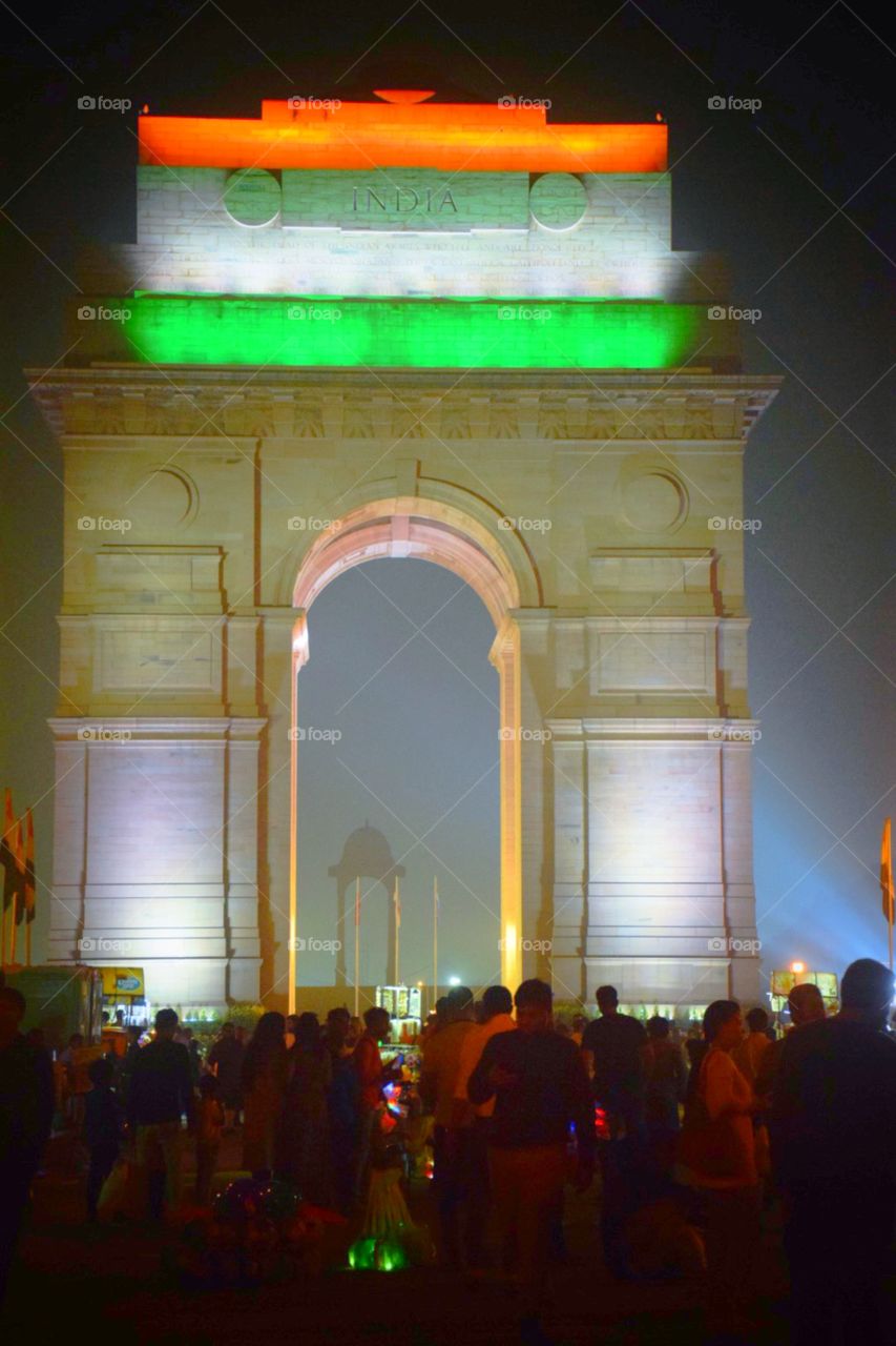 All India war memorial is known as India gate located along the Rajpath in New Delhi. The 42 meters tall historical structure was designed by Sir Edwin lutyens