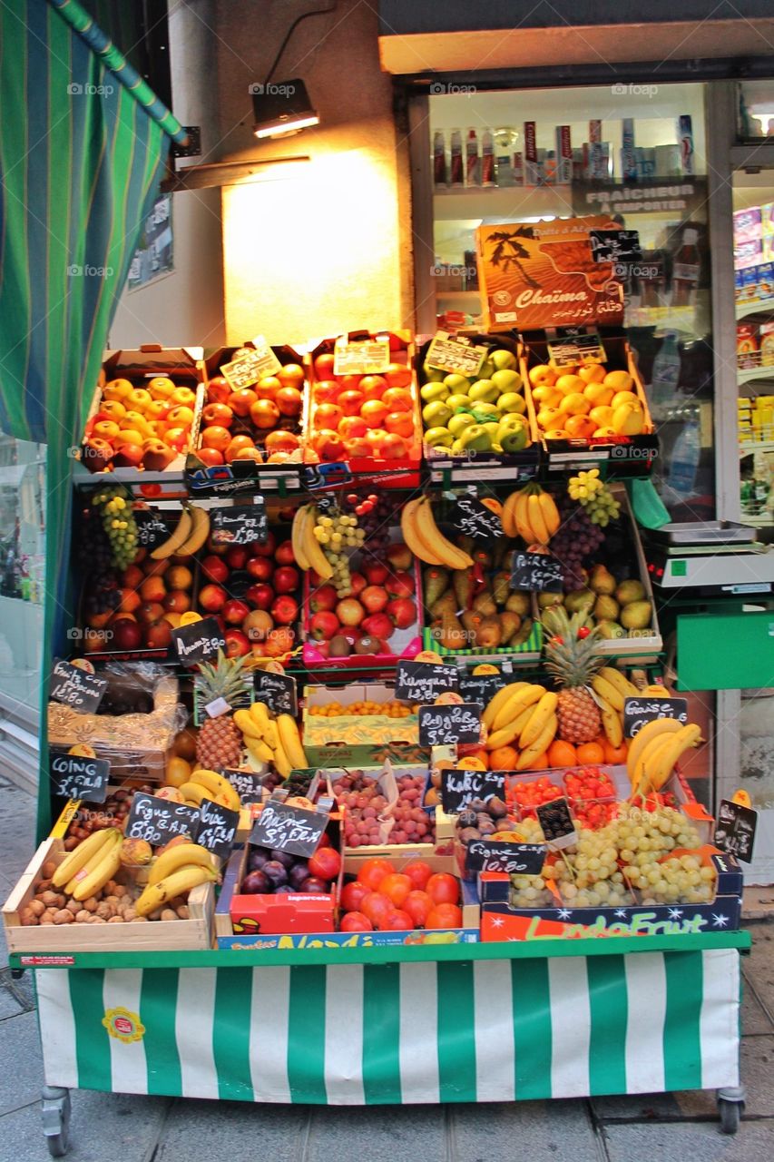 Vegetables and fruits