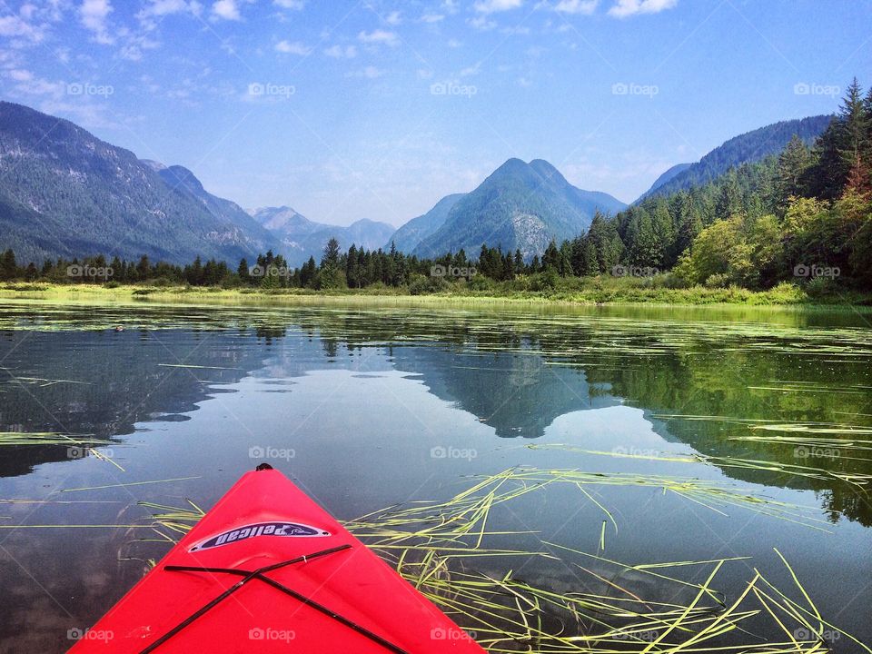 A hot Summer’s day kayaking along Widgeon Creek in beautiful British Columbia.