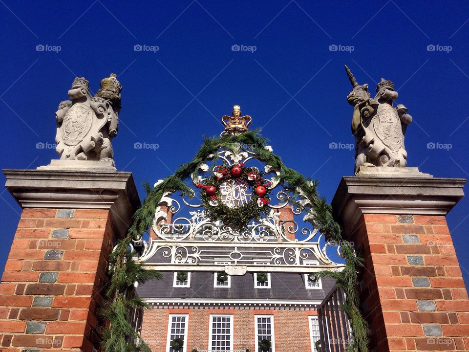 Celibate Christmas in Colonial Williamsburg Virginia. 