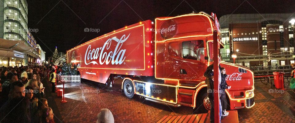 Coke Cola truck Reading UK