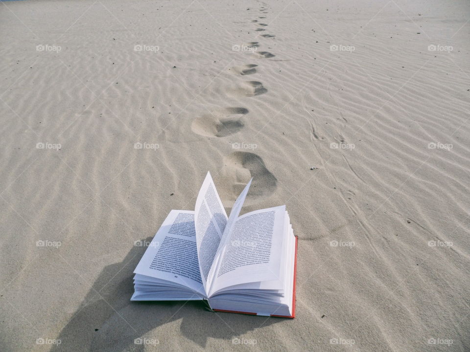 book in the sand