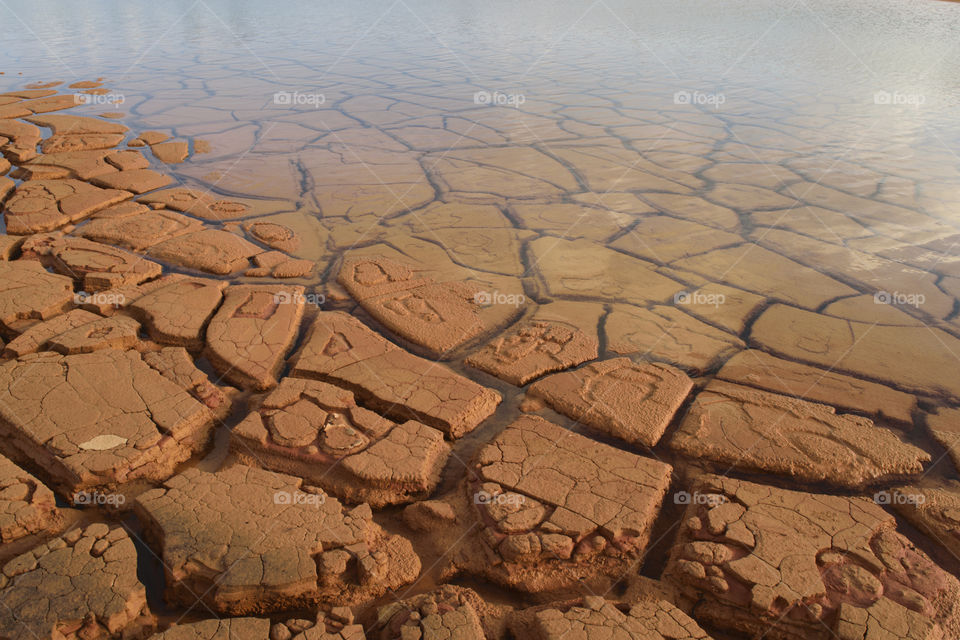 Crack ground natural pattern Global Warming